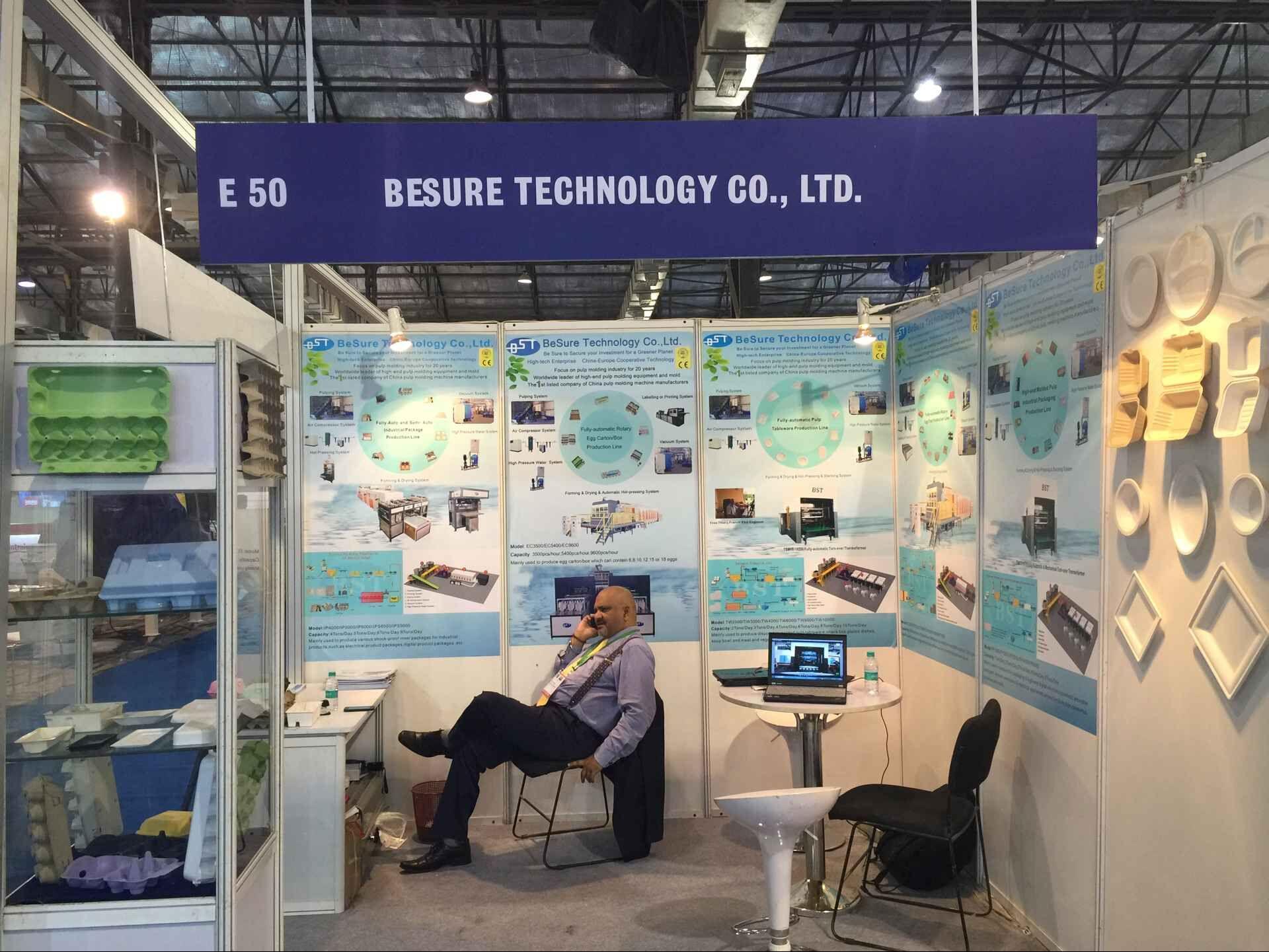 Cuando Bison Technology India Exhibition 2016 está en progreso Stand No .: E50